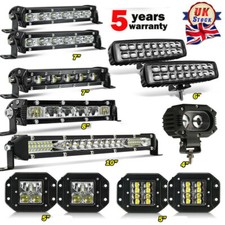 LED Work Light Bar Flood Spot Lights Driving Lamp Offroad Car Truck SUV 12V 24V