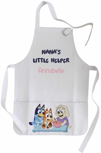 Personalised kids bluey apron - kids,
