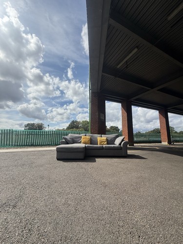 Grey next ottoman chaise sofa - next,