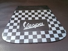 Vespa Mudflap Black White