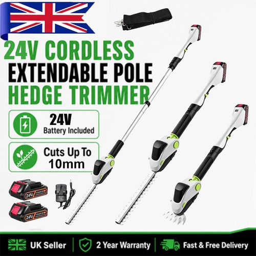 24v cordless hedge trimmer - 24v,