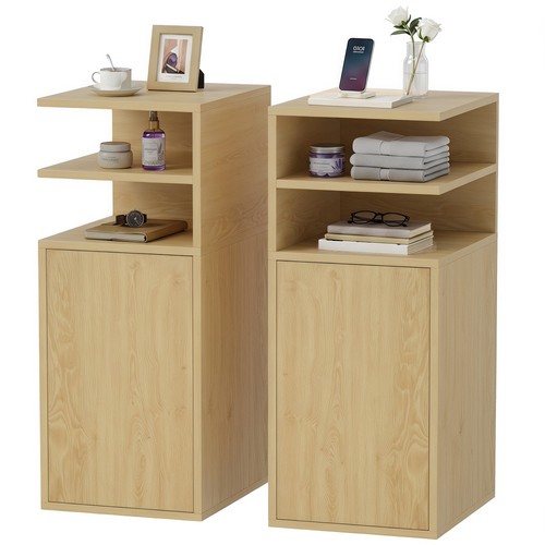 Homcom slim bedside table - slim,