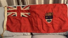 Canada flag 1922 1957 national red ensign old sewn stitched cotton like woven