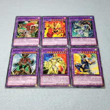 Yugioh Elemental HERO Jaden Yuki 1st Ed 6 Card Fusion Set Wild Wingman NM SGX2