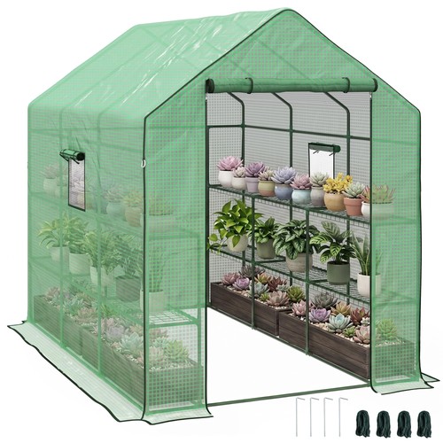 Walk greenhouse with - greenhouse, tier