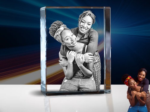 Photo glass crystal - crystal, block