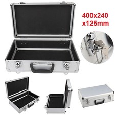 Large Hard Aluminium Flight Case Foam Lockable Tool Camera Gun Storage Carry Box