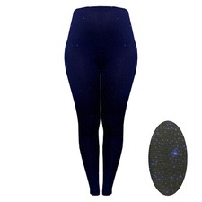 LADIES WOMENS XMAS GLITTER LUREX FITTED STRETCHY NEW PARTY LEGGINGS SIZE 8 - 16