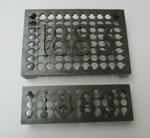 1883 embossed air brick - 1883,