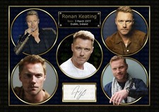Ronan Keating -  SIGNED Original Design A4 PHOTO PRINT MEMORABILIA
