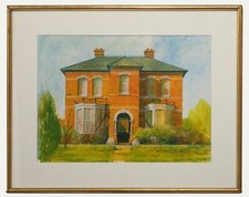 Grenville Cottingham RSMA RBA (1943-2007) - Watercolour, The Red Brick House