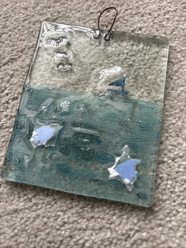 Glass hanging decoration - glass,