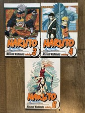 Naruto Volumes 3 4 6 Manga
