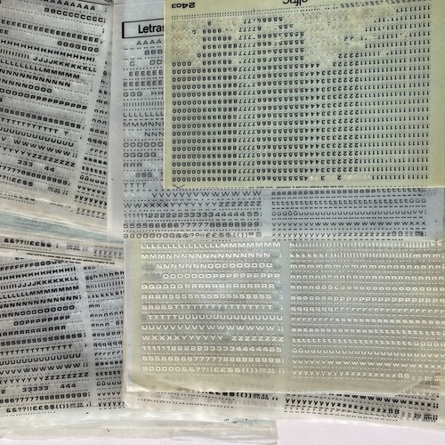 Vintage letraset transfer - letraset,