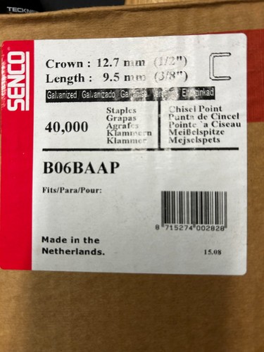 Senco staples galv chisel - galv,
