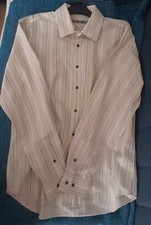 Pinstripe shirt, Taupe, Beige