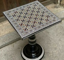 Antique Chess Table Inlaid