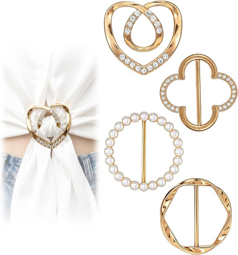 4pcs scarf ring clips - ring, for