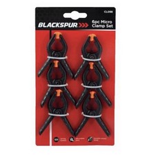 6PK Micro Clamp Set Spring Loaded Durable Precision DIY Tools Adjustable Jaws