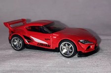 HOT WHEELS TOYOTA GR SUPRA ‘20 RED CUSTOM JDM NEW WHEELS TYRES 1:64 LOOSE V-NICE