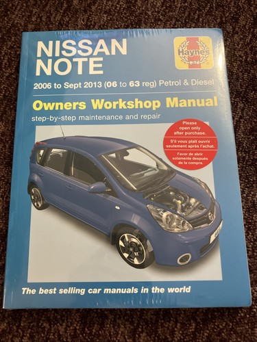 Nissan note 2006 sept 2013 - sept,