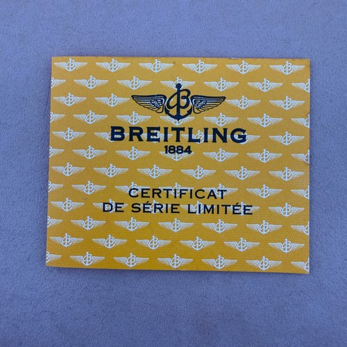 Limited edition certificate - edition,