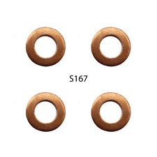 Kia Sedona Mk II 2.9 CRDi Diesel Injector copper washers / Nozzle Holder set x 4