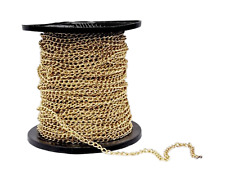 Brass Plated Chain Steel Oval Link