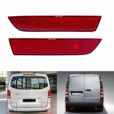 2x New Rear Bumper Reflector