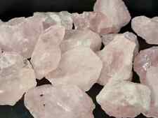 Small raw rose quartz crystal
