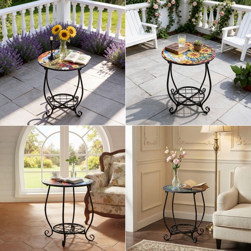 Outdoor mosaic pattern garden - pattern,
