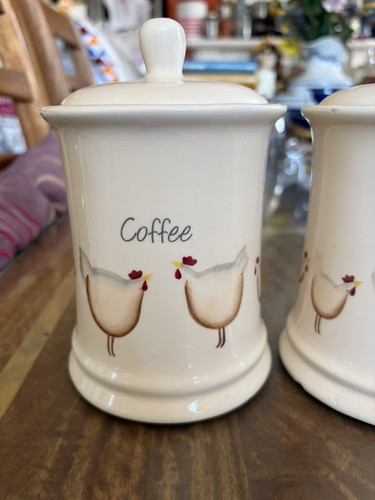 Coffee canister chicken - coffee,