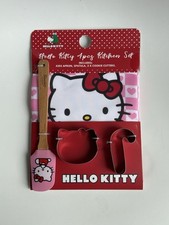 Hello Kitty Kitchen Set X 3 Apron, Silicon Spatula, Cookie Cutters SANRIO 