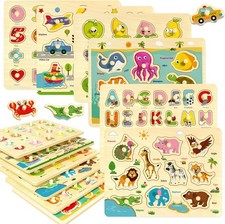 Wooden Peg Puzzles for