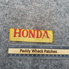 Vintage Honda Patch Gold Tab