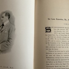 Lancashire c1906  Sir LEES KNOWLES  Baronet - TURTON TOWER & Westwood Pendlebury