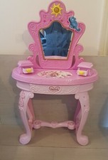 Disney Princess Dress Table Rapunzel With Mirror Pink
