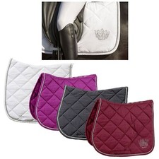 Horse Riding Saddle Pad Cloth Soft  Numnah Cotton White Crystal General Purpose
