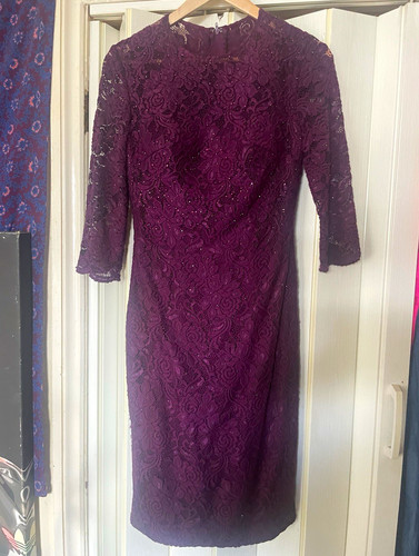 Femme purple lace sequin - purple,