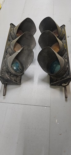 Vintage traffic lights - vintage,
