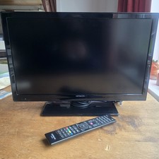 Hitachi 22HBC06U A 22" LCD Flat Screen TV Freeview HDMI HD Ready 720p W/ Remote