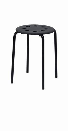 Ikea marius stool black - stool, 17.75"