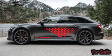 Car Side Door Stickers Square