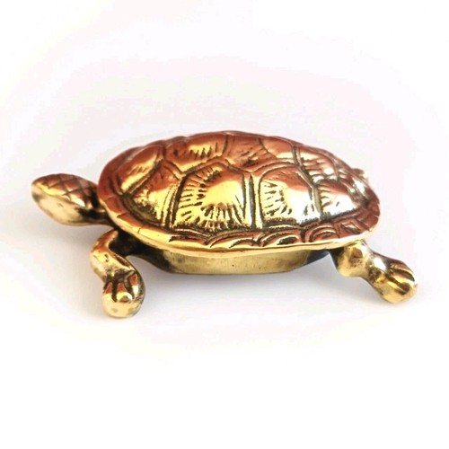 Vintage brass turtle - brass, tortoise