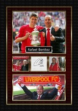 Rafael Benítez - Liverpool FC -   ORIGINAL A4 Signed PHOTO PRINT MEMORABILIA