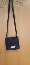  Cute Daschund sausage dog Leather Cross Body Bag
