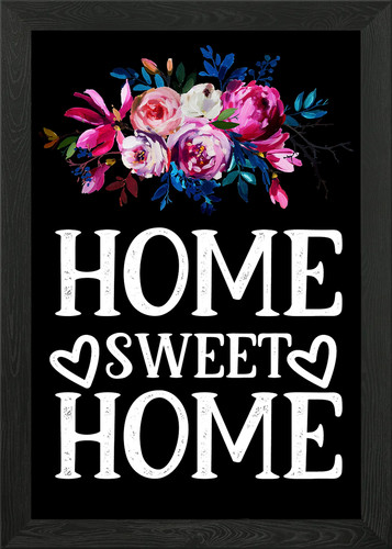 Home sweet - , framed