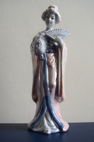 Japanese porcelain geisha - porcelain,