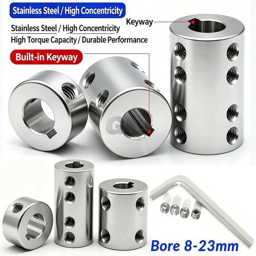 Stainless steel shaft - stainless, coupling