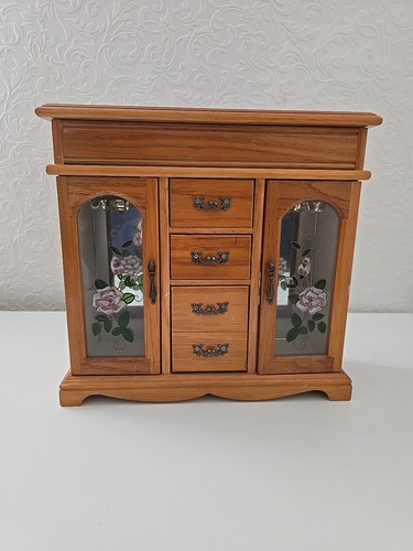 Wooden jewellery box - wooden, armoire